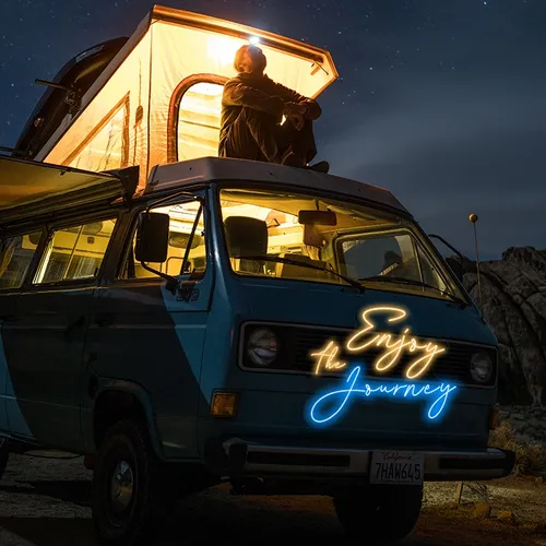 Enjoy the Journey Neon Sign - Bottle Openers Now