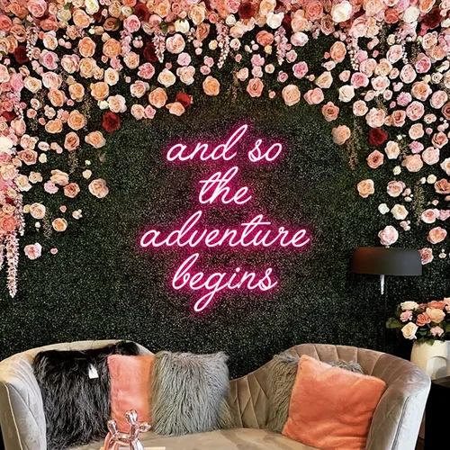 And So The Adventure Begins Neon Sign - Bottle Openers Now