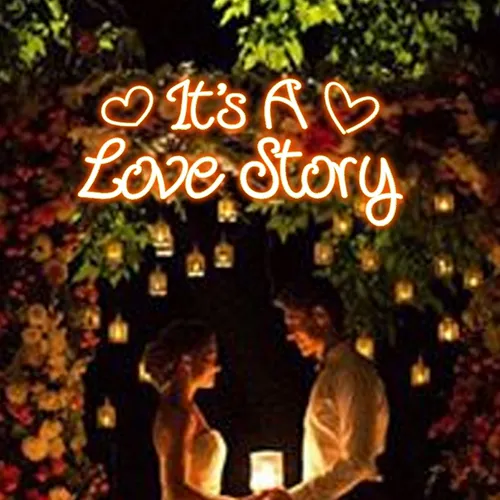 It's A Love Story Neon Sign - Bottle Openers Now
