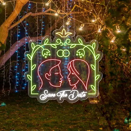 Save The Date Neon Sign - Bottle Openers Now