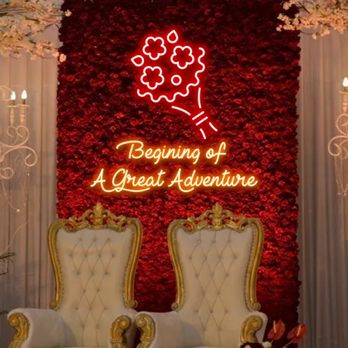 Beginning of a Great Adventure Neon Sign - Bottle Openers Now