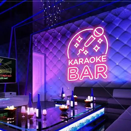 Karaoke Bar Neon Sign - Bottle Openers Now
