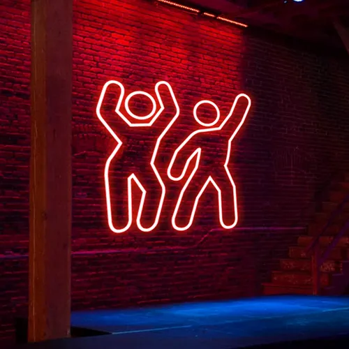 Dancing People Neon Sign - Bottle Openers Now