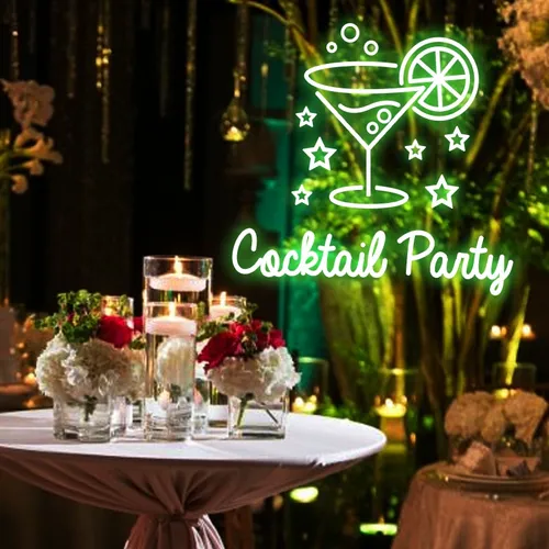 Cocktail Party Neon Sign - Bottle Openers Now