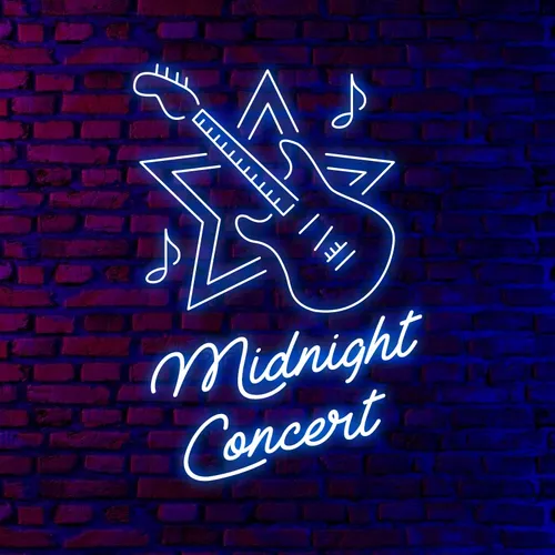 Midnight Concert Neon Sign - Bottle Openers Now