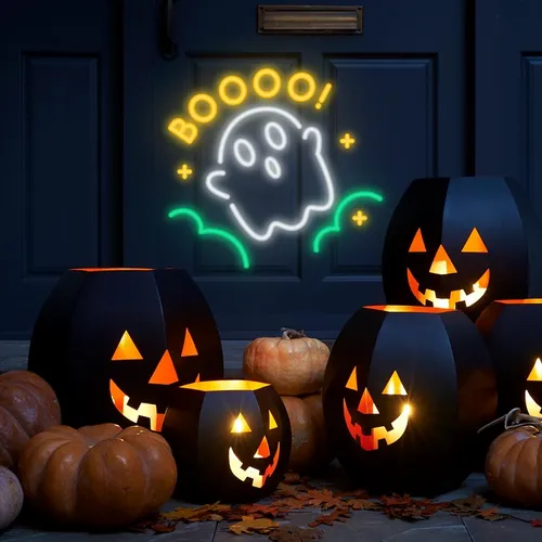 BOOOOOO Neon Sign - Bottle Openers Now