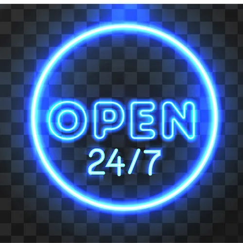 Open Neon Sign - Bottle Openers Now