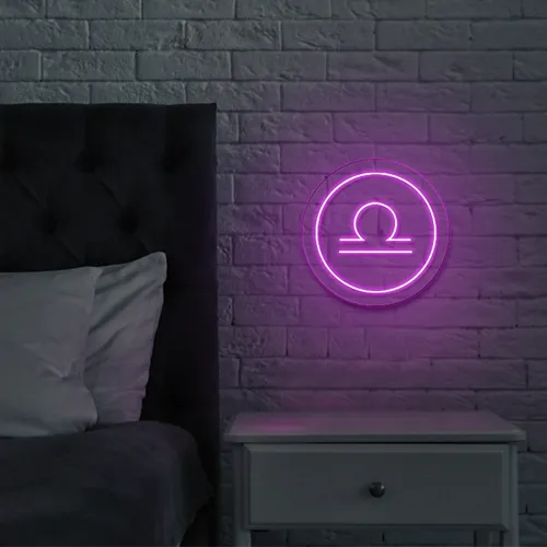 Libra Neon Sign - Bottle Openers Now