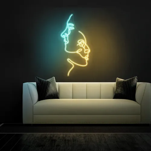 TWO FACE Graphic Neon Sign - Bottle Openers Now