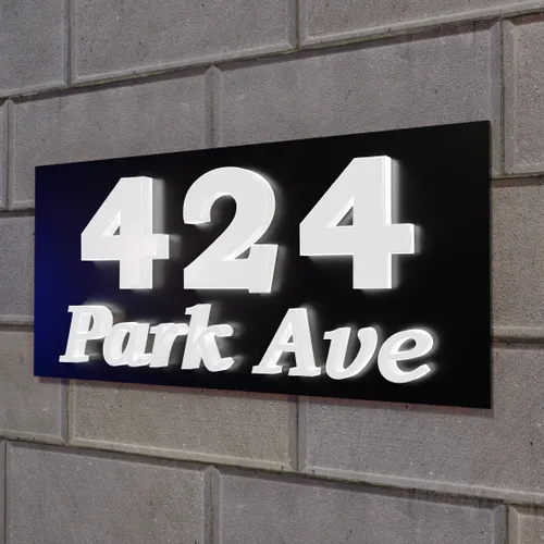 Push-Thru Lightbox House Number - Bottle Openers Now