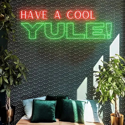 Have a Cool Yule! Neon Sign - Bottle Openers Now