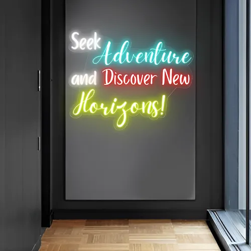Seek Adventure Neon Sign - Bottle Openers Now