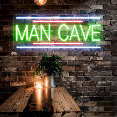 Man Cave Neon Sign - Bottle Openers Now