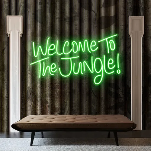 Welcome To The Jungle LED Neon Sign - Bottle Openers Now