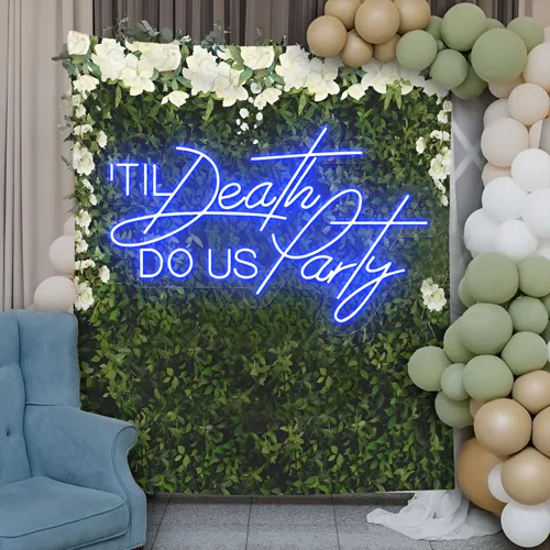 Til Death Do Us Party Neon Sign - Bottle Openers Now