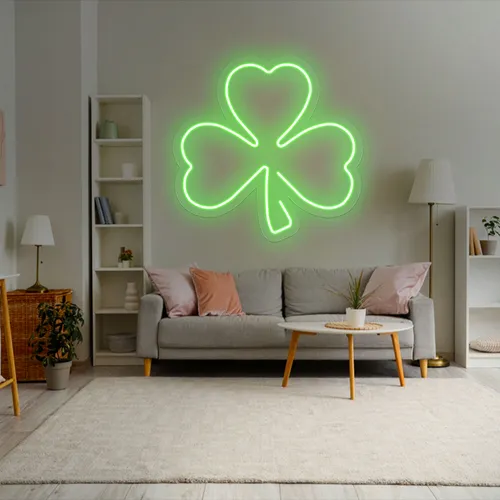 Green Clover Neon Sign - Bottle Openers Now