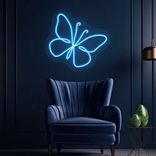 Scribble Butterfly Neon Sign - Bottle Openers Now