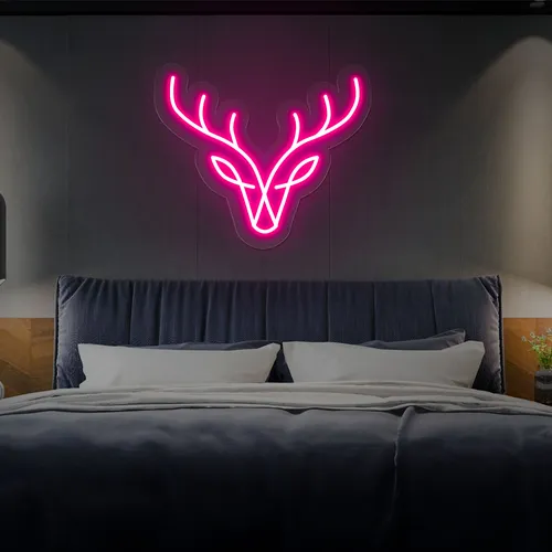 Abstract Deer Neon Sign - Bottle Openers Now