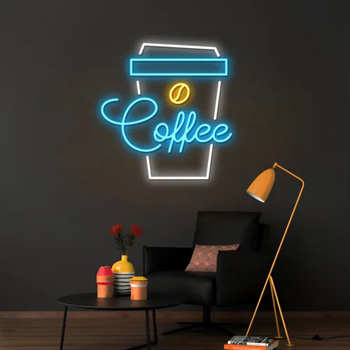 Snazzy Eye-catching Coffee Neon Sign - Bottle Openers Now