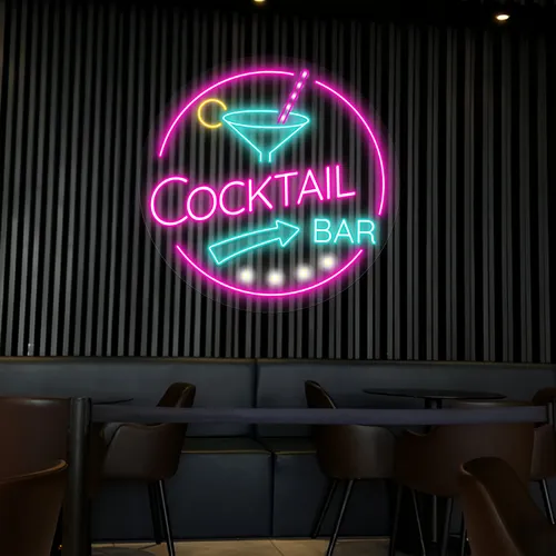 Radiant Cocktail Bar Neon Sign - Bottle Openers Now
