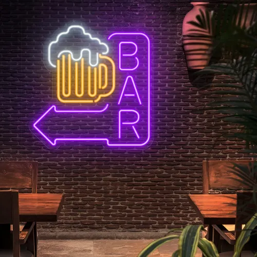 Beer Jug Bar Neon Sign - Bottle Openers Now