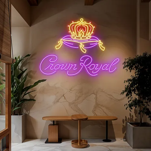Crown Royal Neon Sign - Bottle Openers Now