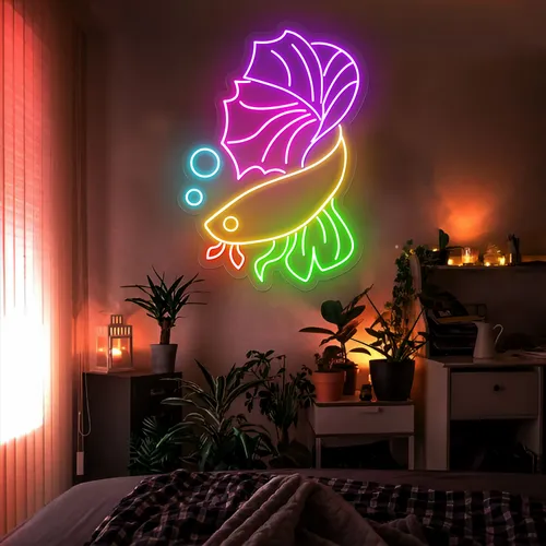 Fish Neon Sign - Bottle Openers Now
