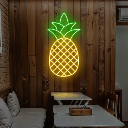 Neon Pineapple Light - Bottle Openers Now