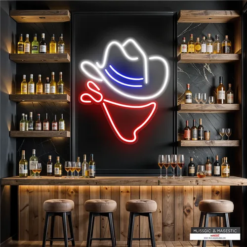 Cowboy Neon Sign - Bottle Openers Now