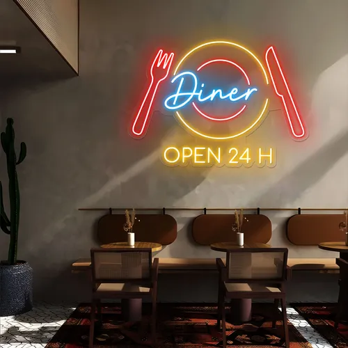 Neon Diner Sign - Bottle Openers Now