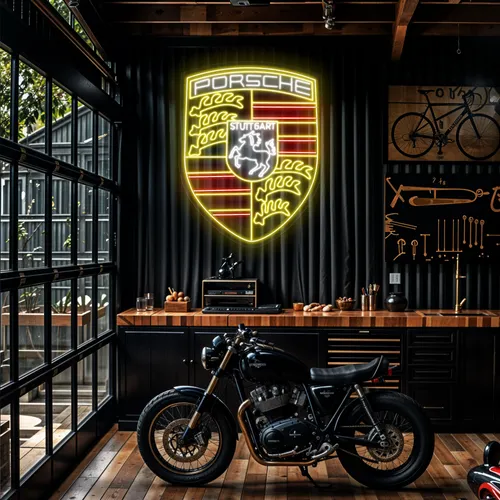 Porsche Neon Sign - Bottle Openers Now