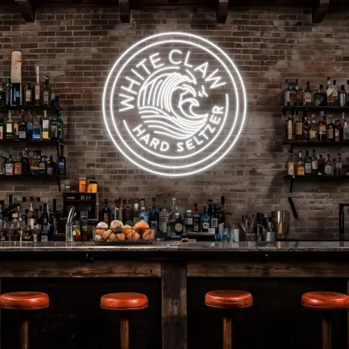White Claw Neon Sign - Bottle Openers Now