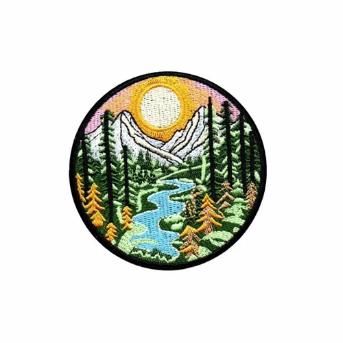 Coloful Mountain Valley Patch - Bottle Openers Now