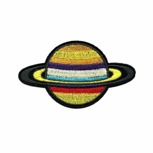 Colorful Ringed Planet Patch - Bottle Openers Now