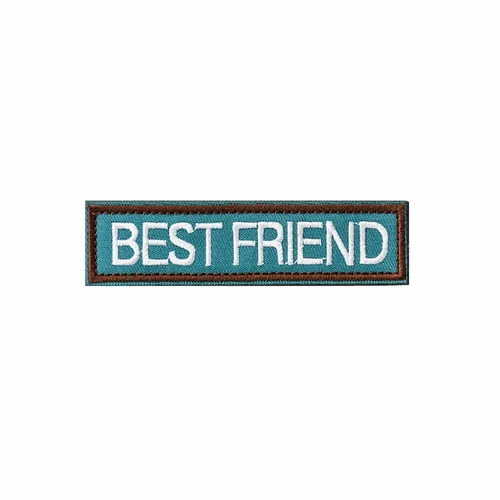 Blue and Brown Best Friend Patch - Bottle Openers Now