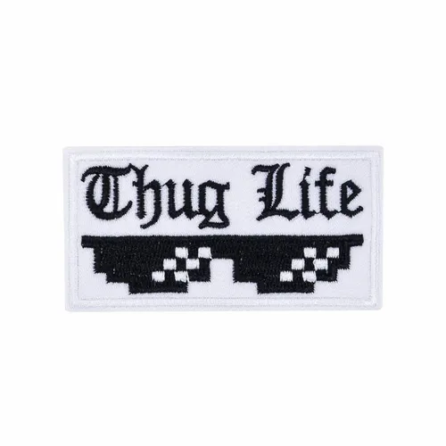 Black and White Thug Life Patch - Bottle Openers Now