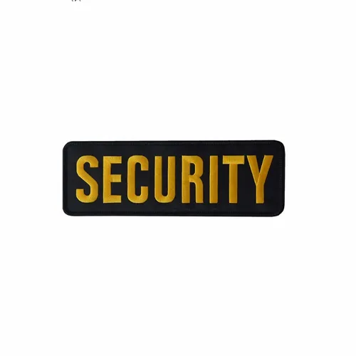 Black and Yellow Security Patch - Bottle Openers Now