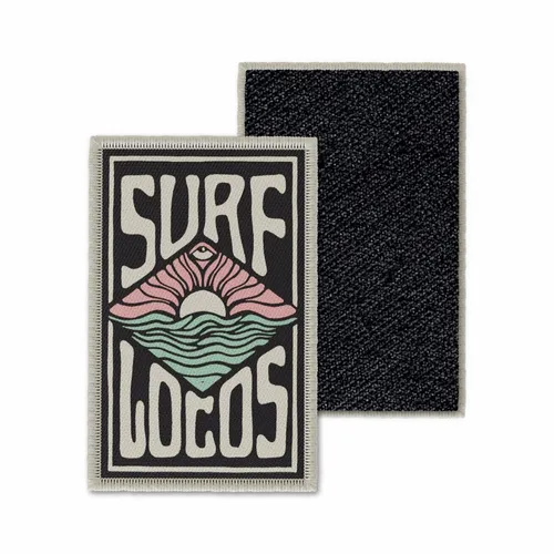Rectangle Surf Locos Velcro Patch - Bottle Openers Now
