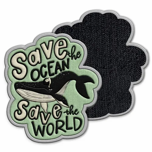 Save the Ocean Velcro Patch - Bottle Openers Now