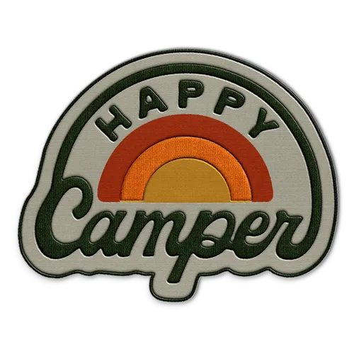 Happy Camper Hat Patch - Bottle Openers Now
