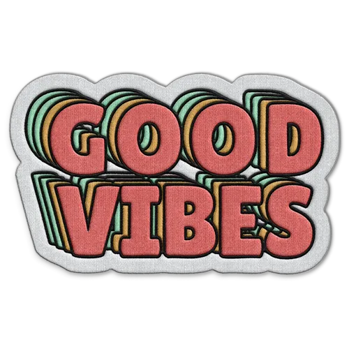 Good Vibes Hat Patch - Bottle Openers Now