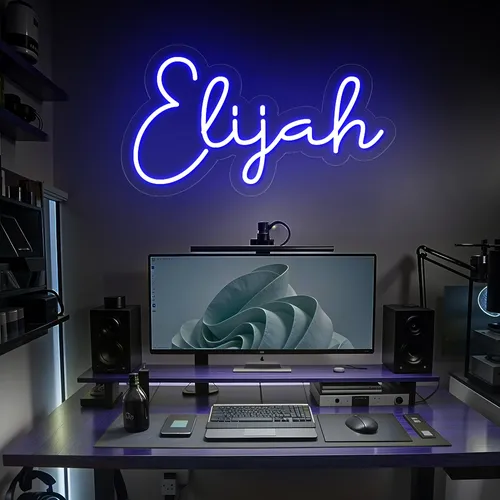 Elijah Neon Sign - Bottle Openers Now