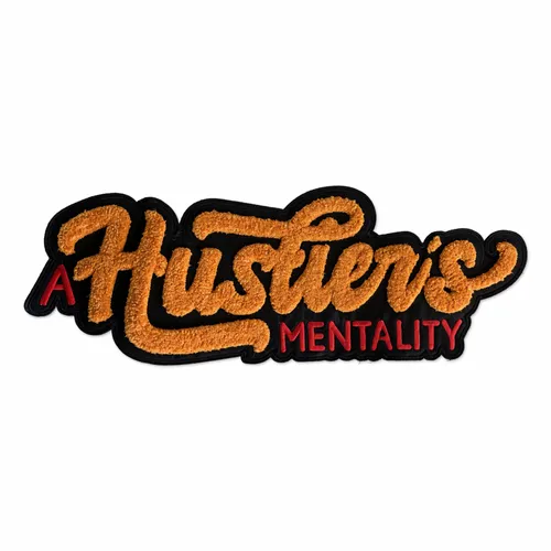 Hustler's Mentality Letterman Jacket Patch - Bottle Openers Now