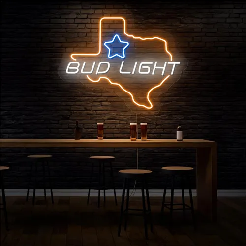 Old West Bud Light Neon Sign - Bottle Openers Now