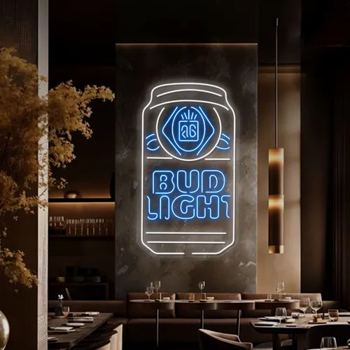 In Can Bud Light Neon Sign - Bottle Openers Now
