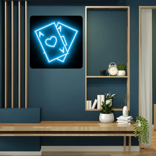 Ace in Black Neon Sign - Bottle Openers Now