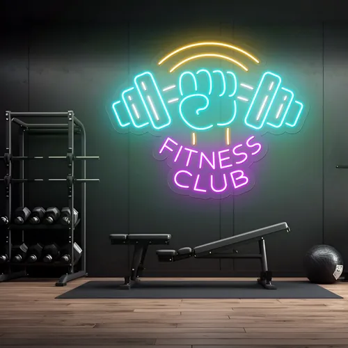 Barbell Neon Signs - Bottle Openers Now