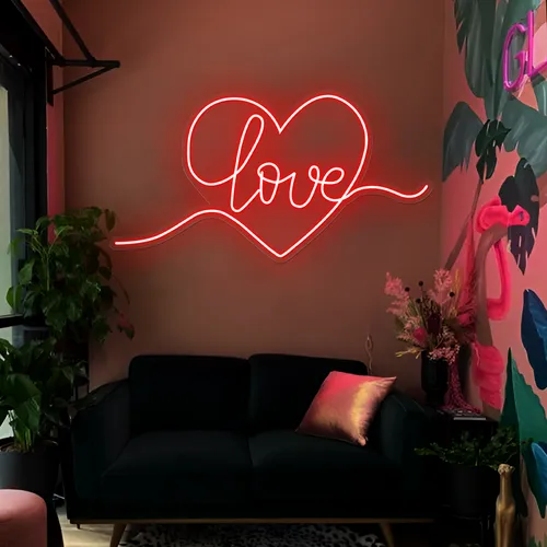 Heart of Love Neon Sign - Bottle Openers Now