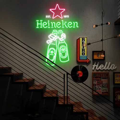 Heineken Neon Signs - Bottle Openers Now