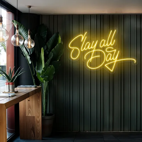Slay All Day Neon Sign - Bottle Openers Now